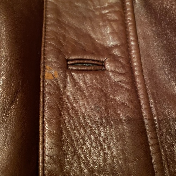 Mens' Selections AS Warm Brown Leather Jacket XXL - Picture 11 of 13